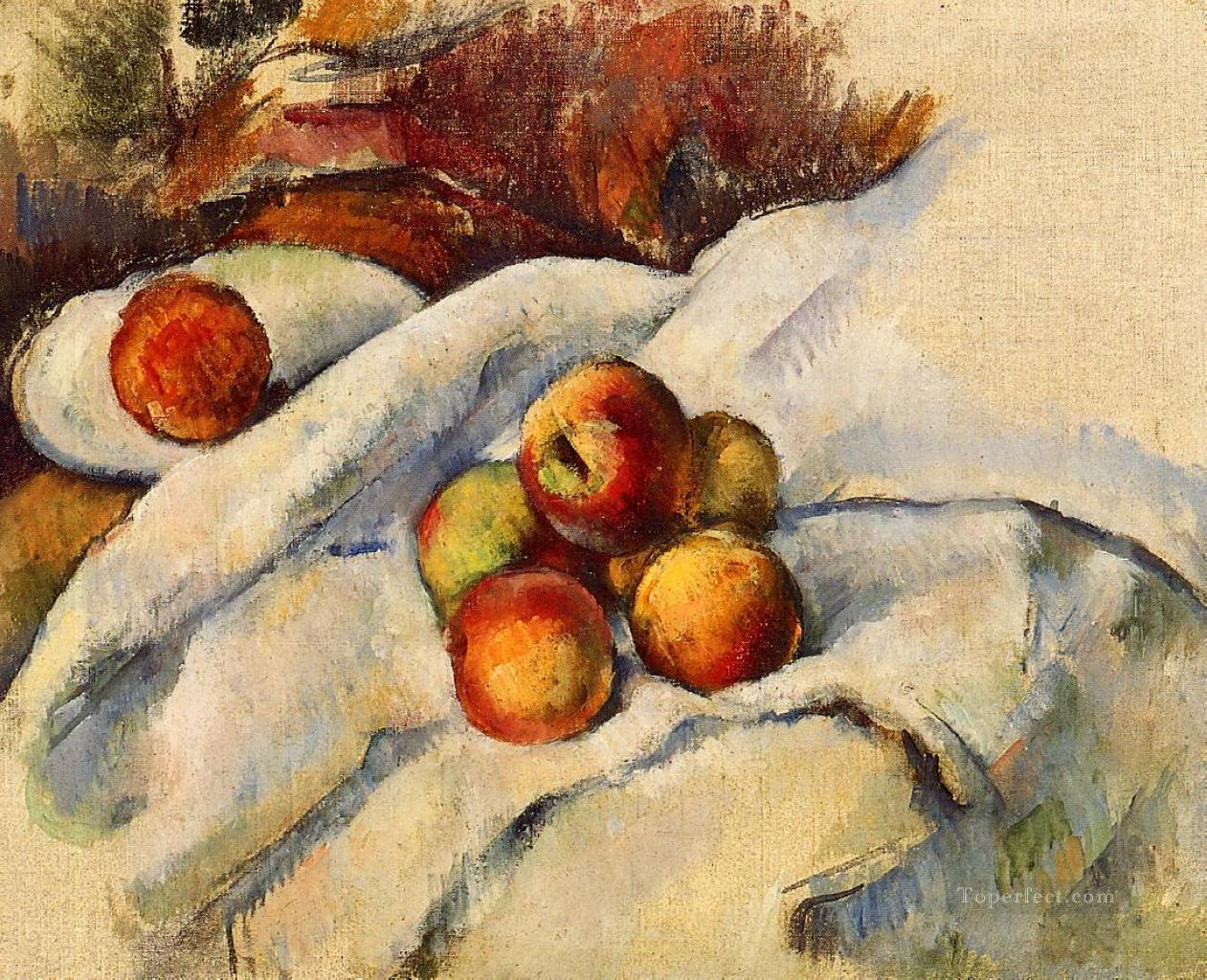 Apples on a Sheet Paul Cezanne Oil Paintings
